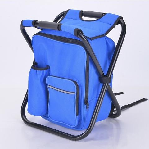 Multifunction Outdoor Folding Chair Ice Cooler Picnic Bags Camping Fishing Stool Backpacking Hunting Rest Chair