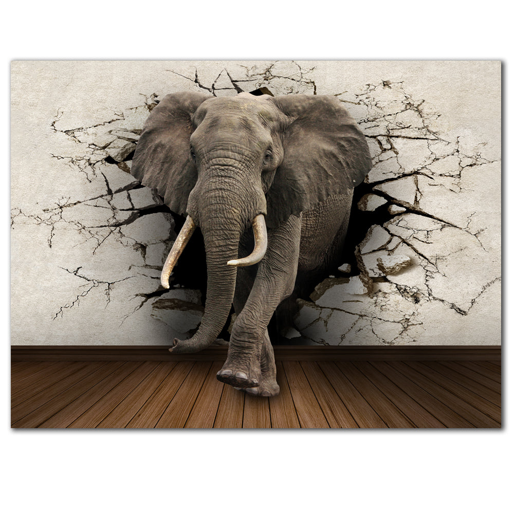 Creative Home Decor Elephant Canvas Painting