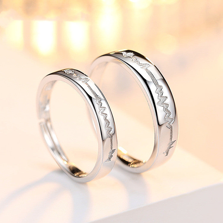 Sterling Silver Jewelry Pair Ring Women